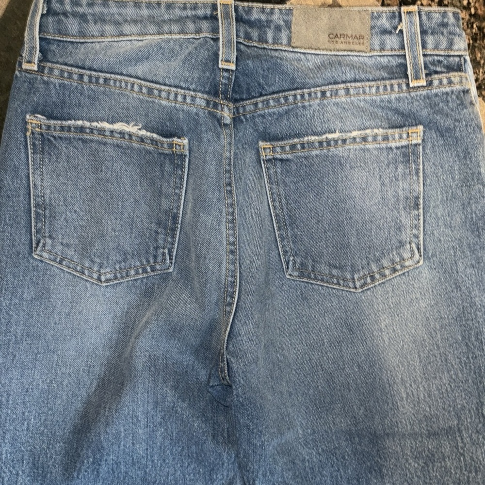 Carmar Jeans- distress bleach denim size 25 - Picture 4 of 5